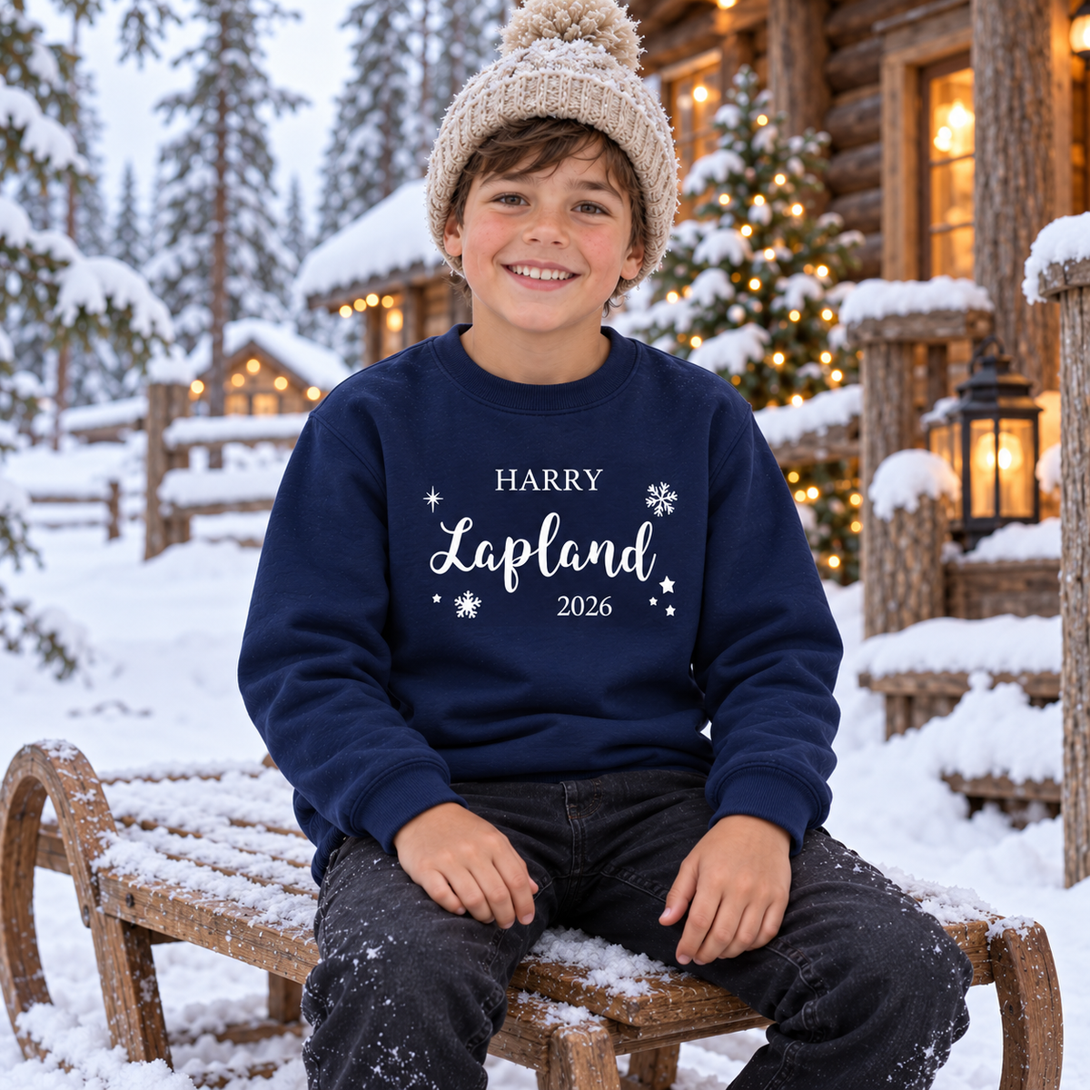 Personalised Lapland Snowflake Family Sweatshirt