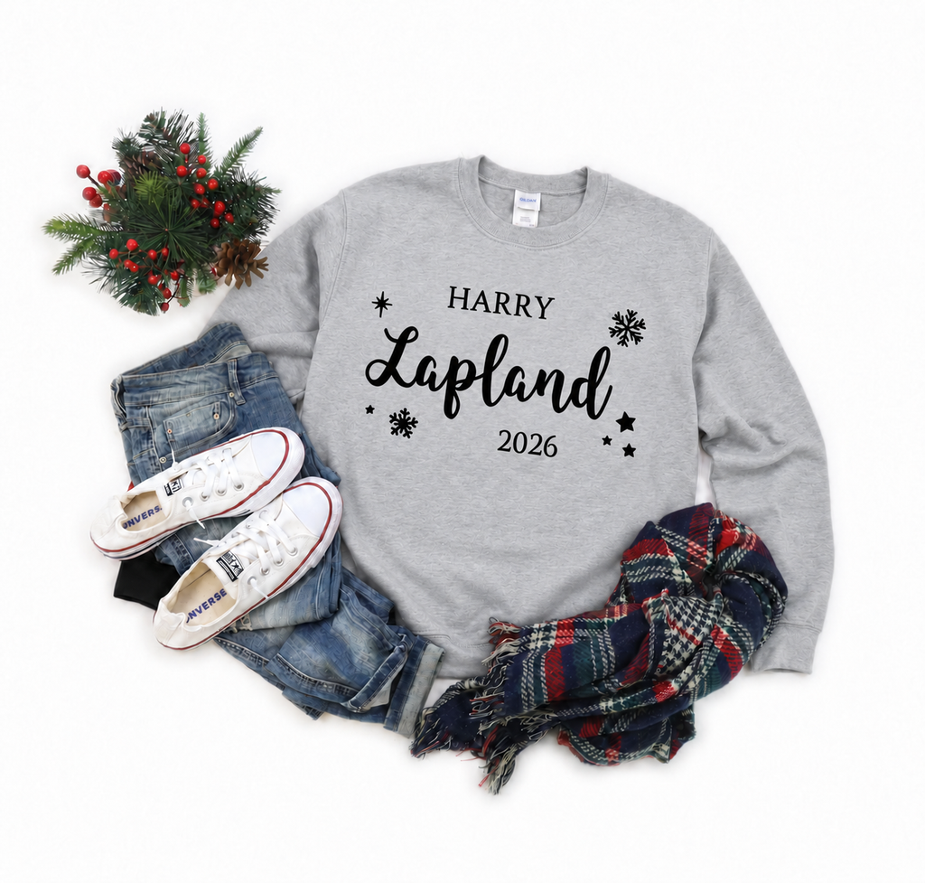 Personalised Lapland Snowflake Family Sweatshirt