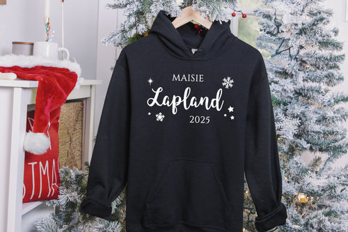 Personalised Childrens and Adults Lapland Hoodie, Lapland Trip, Various Colour Options, Lapland Sweater, Lapland Shirt, Lapland Hoodie