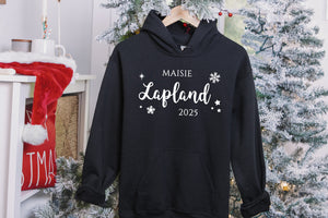 Personalised Childrens and Adults Lapland Hoodie, Lapland Trip, Various Colour Options, Lapland Sweater, Lapland Shirt, Lapland Hoodie