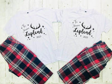 Load image into Gallery viewer, Matching family Lapland pyjamas perfect for Lapland trip reveal matching outfits