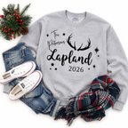 Personalised Lapland Antlers Family Sweatshirt