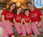 Personalised Lapland 2026 Antlers Pyjama Set – Mix & Match Cuffed Bottom