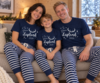 Personalised Lapland 2026 Antlers Pyjama Set – Mix & Match Cuffed Bottom