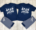 Personalised Lapland Bobble Hats Pyjama Set – Mix & Match Cuffed Bottoms
