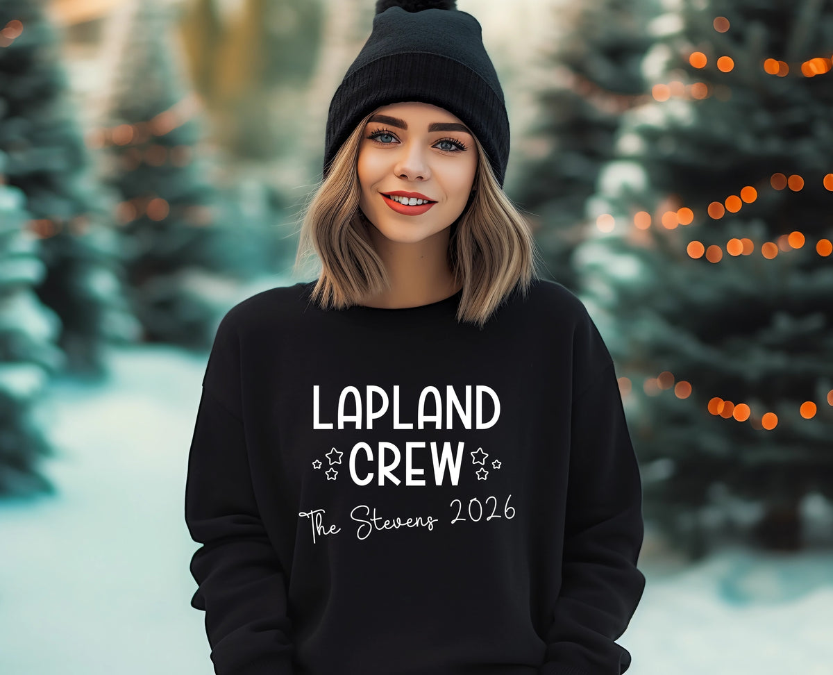 Personalised Lapland Crew Family Sweatshirt