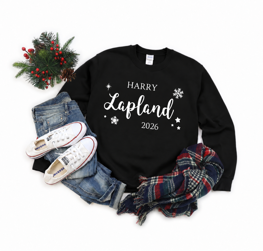 Personalised Lapland Snowflake Family Sweatshirt