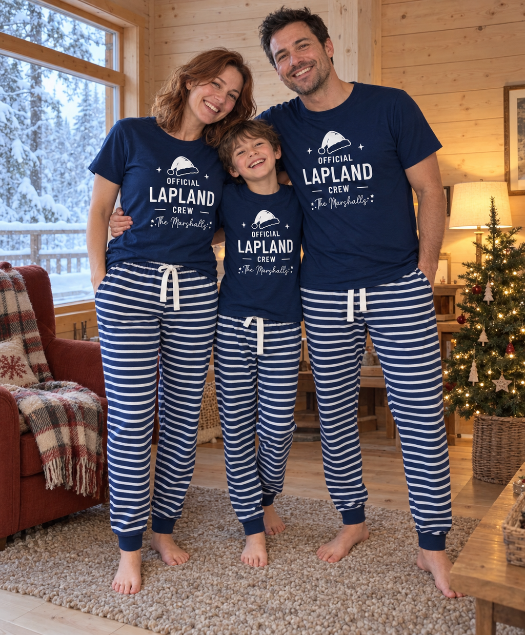 Personalised Official Lapland Crew Pyjama Set – Mix & Match Cuffed Bottoms
