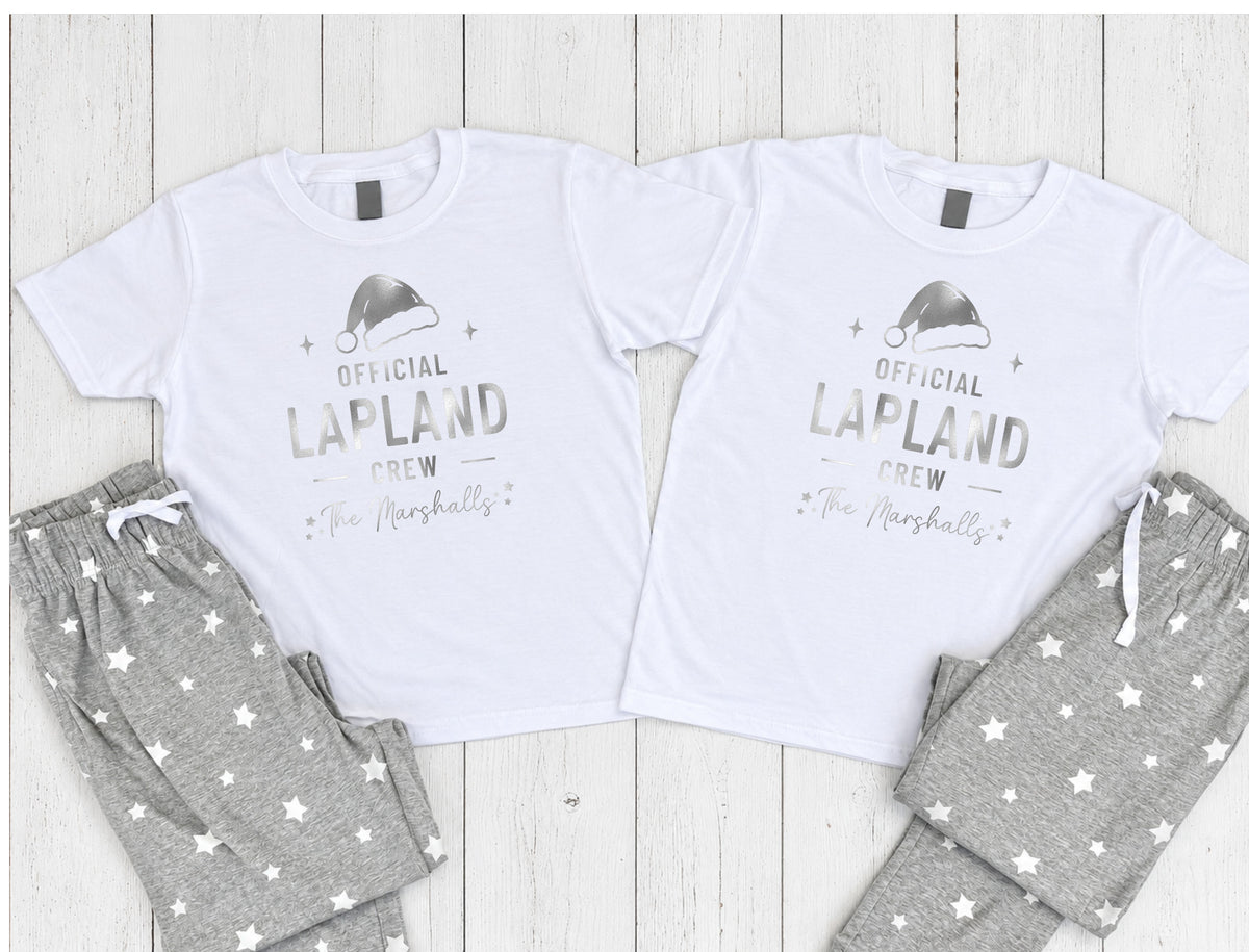 Personalised Official Lapland Crew Pyjama Set – Mix & Match Cuffed Bottoms