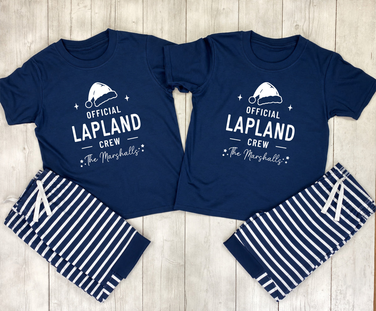 Personalised Official Lapland Crew Pyjama Set – Mix & Match Cuffed Bottoms