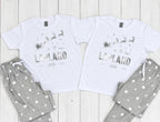 Personalised Lapland Santa Sleigh Pyjama Set – Mix & Match Cuffed Bottoms