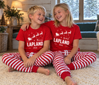 Personalised Lapland Santa Sleigh Pyjama Set – Mix & Match Cuffed Bottoms