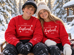 Personalised Lapland Snowflake Family Sweatshirt