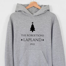 Load image into Gallery viewer, Personalised Childrens and Adults Lapland Clothing, Various Colour Options, Lapland Sweater, Lapland Shirt, Lapland Hoodies, Lapland Trip