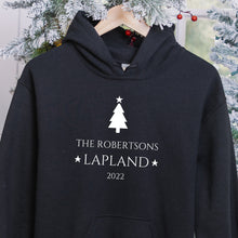 Load image into Gallery viewer, Personalised Childrens and Adults Lapland Clothing, Various Colour Options, Lapland Sweater, Lapland Shirt, Lapland Hoodies, Lapland Trip