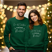 Load image into Gallery viewer, First Christmas as Mr and Mrs Sweatshirts Couples Christmas Matching Sweaters,His and Hers Matching Christmas Jumper, Personalised Couple