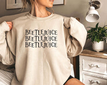 Load image into Gallery viewer, Beetlejuice Shirt, Spooky Season Halloween Shirt Sweatshirt or Hoodie, Retro Horror Sweater, Horror Movie Halloween Scary Horror Gift