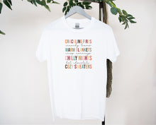 Load image into Gallery viewer, Autumn T-Shirt, Fall T-Shirt, Winter T-Shirt, Bonfire night T-Shirt, Autumn Sweatshirt, Autumn Hoodie, Autumn Sweater, Autumn Leaves