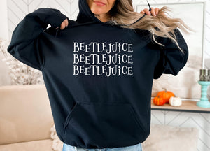 Beetlejuice Shirt, Spooky Season Halloween Shirt Sweatshirt or Hoodie, Retro Horror Sweater, Horror Movie Halloween Scary Horror Gift