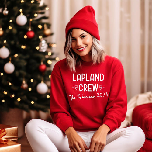 Matching Family Lapland Crew 2024 Holiday Sweatshirts Hoodies or T-Shirts, Lapland Jumper, Lapland crew Jumpers, Tops for Lapland Trip