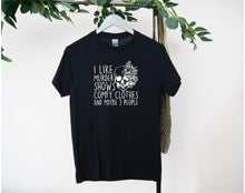 Load image into Gallery viewer, True Crime Tee, Crime Junkie Shirt, I Like Murder Shows and Comfy Clothes Shirt,Crime Shirt,Murder Show Tee,Serial Killer Horror Movie Shirt