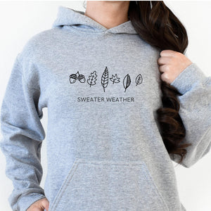 Sweater Weather Autumn Jumper, Autumn Sweater, Autumn Sweatshirt, Fall Sweater,Winter Sweater,Autumn Leaves Sweatshirt,Autumn Hoodie T-Shirt