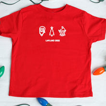 Load image into Gallery viewer, Personalised Childrens and Adults Lapland T-Shirt, Various Colour Options, Lapland Sweaters, Lapland Trip, Lapland Hoodie, Lapland Clothing
