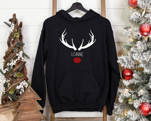 Christmas Matching Family Hoodies, Personalised Family Sweatshirts, Christmas Sweater, Reindeer Sweatshirt, Matching Sweatshirts,Xmas Outfit