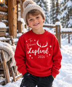 Personalised Lapland Antlers Family Sweatshirt