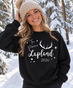 Personalised Lapland Antlers Family Sweatshirt